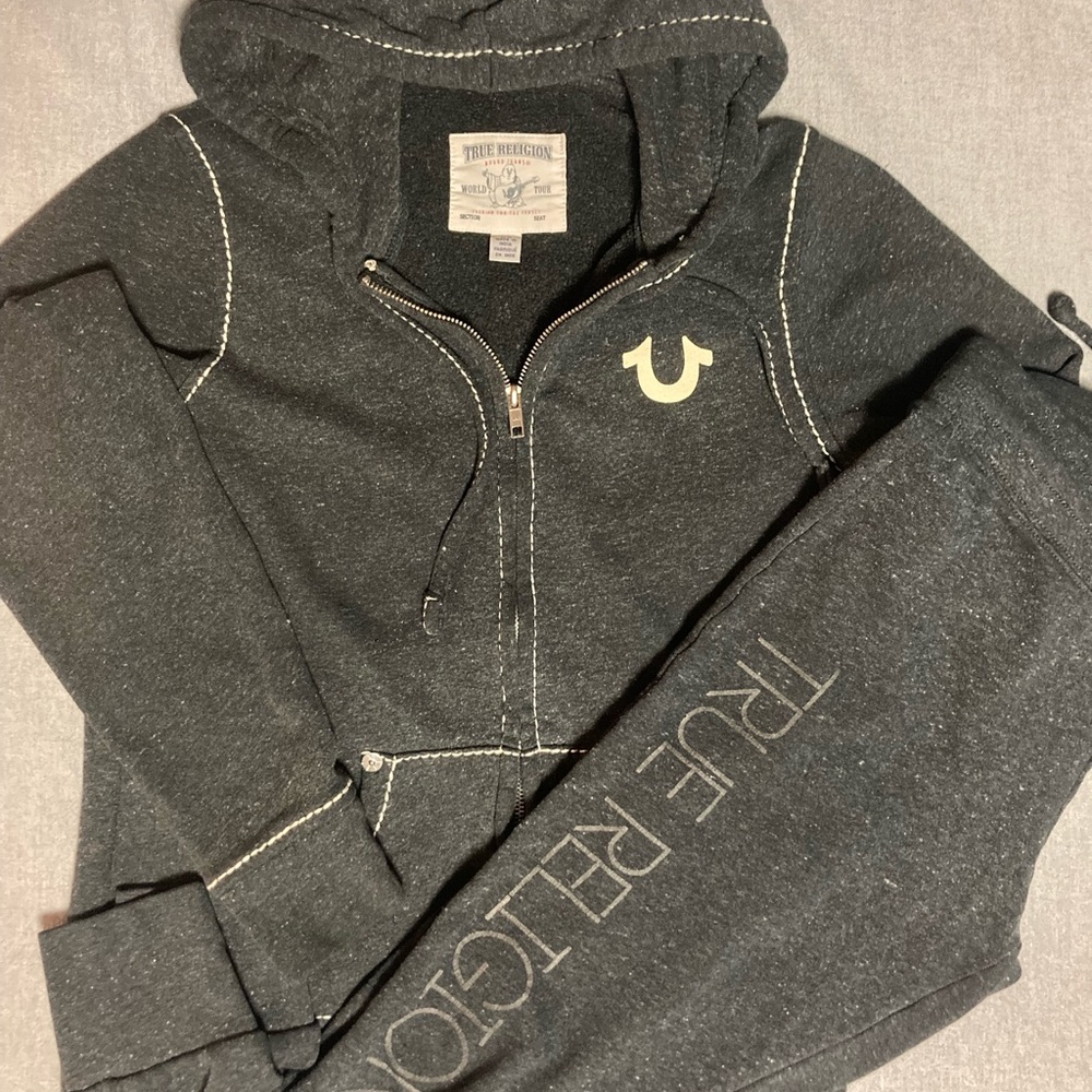 Heather black, leisure/ sweat suit